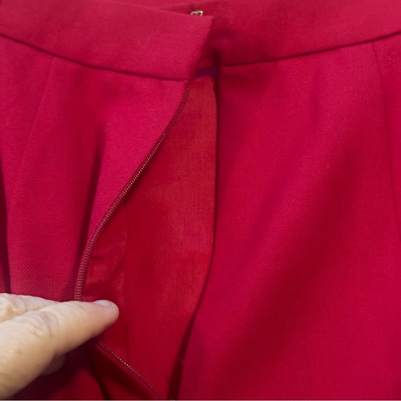 Talbots Dark Red Worsted Wool Pencil Skirt, Size 10 - Picture 4 of 10
